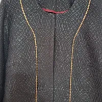 مانتو مجلسی مشکی نو ژاکارد سایز ۵۰|لباس|مراغه, |دیوار