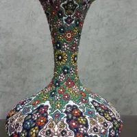 گلدان میناکاری قد ۲۵cm
