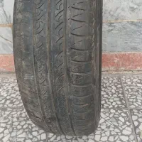 لاستیک با رینگ نو تیبا بدون هیچ ایرادی|قطعات یدکی و لوازم جانبی|خرمآباد, |دیوار