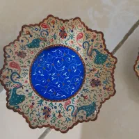 مینا کاری .سه عدد دیوار کوب . کار با دست هست|صنایع دستی و سایر لوازم تزئینی|میمه, |دیوار