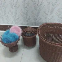 سبد چادرونماز  وسبد گردو به همراه اموزش بافت سبد