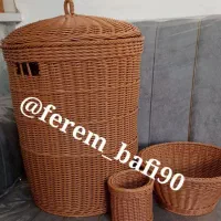 سبدای دست بافت بسیار زیبا|صنایع دستی و سایر لوازم تزئینی|نیشابور, مازول|دیوار