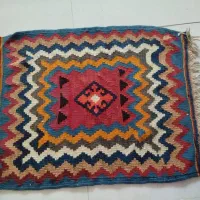 یک جفت گلیمچه قدیمی با رنگ طبیعی