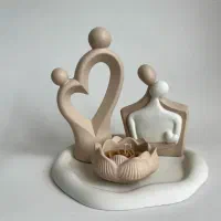 گلدان دونات چروک سنگ مصنوعی|صنایع دستی و سایر لوازم تزئینی|اردبیل, |دیوار