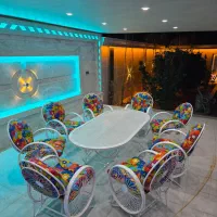 صندلی مبل باغی ۸ نفره بیضی دایره