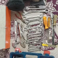 پمپ باد۸۰لیتری،میخکوب بادی،جعبه بکس وآچار و|ابزارآلات|مشهد, گاز|دیوار