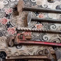 آچار شلاقی/ لوله گیر/ چکش / مته