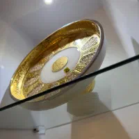 میوه خوری کریستال طلاکوب دستساز راسا|ظروف سرو و پذیرایی|تبریز, |دیوار