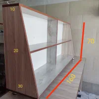 میز کار و قفسه ام دی اف|دفتر کار|قم, سید معصوم|دیوار