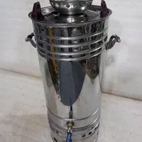 سماور‌گازی‌استیل‌بزرگ‌هیتی|سماور، چای‌ساز، قهوه‌ساز|مشهد, کوی دروی|دیوار