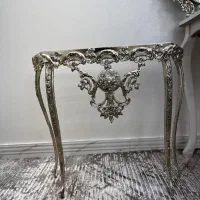 آینه شمعدان و میز برنز(سنگ روی میز شکسته)