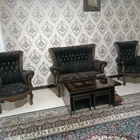 مبل ۶نفره با میز وعسلی|مبلمان خانگی و میز عسلی|پرند, فاز ۴|دیوار