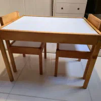 میز و صندلی کودک چوبی طرح ایکیا IKEA|میز تحریر و کامپیوتر|اصفهان, فیض|دیوار