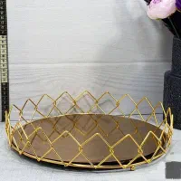 سینی کف آینه ای|ظروف سرو و پذیرایی|فسا, |دیوار