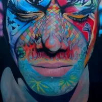 نقاشی مدادرنگی امیر تتلو