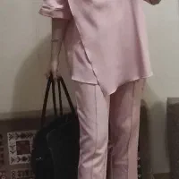 ست کیمونو و شلوار دخترانه صورتی