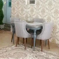 میز نهار خوری طوسی نو