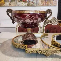 حراج واقعی کریستال ودکوری انتیک رانرسنتر برنز