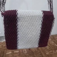 کیف مکرومه دستباف|کیف، کفش، کمربند|گلبهار, شهر جدید گلبهار|دیوار