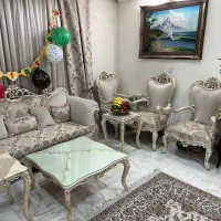 سرویس مبل استیل ،آینه کنسول،پرده پذیرایی|مبلمان خانگی و میز عسلی|تهران, نعمت‌آباد|دیوار