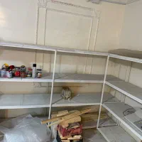 قفسه فلزی با طبقه چوبی