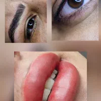 مدل شیدلب،فیبروزابرو،خط چشم هزینه مواد گرفته میشه