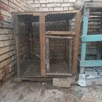 قفس چوبی محکم تمیز