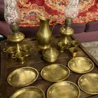 مجموعه کلکسیونی قدیمی انتیک برنجی