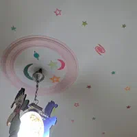 ستاره ماه شب نما و صندلی فرنگی کودک