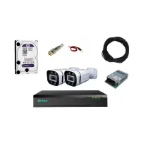 فروش ویژه پک دوربین مداربسته 2 عددی با سرور داخلی