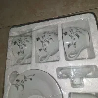 ست فنجون نلبکی و قندان|ظروف سرو و پذیرایی|رشت, کوی مهر|دیوار