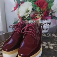 کفش زرشکی مجلسی شیک نو