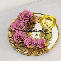 سینی حنا،دسته گل،تزئینات حنابندان|صنایع دستی و سایر لوازم تزئینی|شیراز, شهرک گلها|دیوار