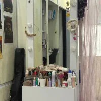 اینه قدی چراغ دار سفید