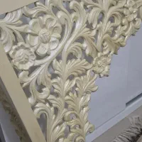 کتیبه منبت گلدار پرده ای