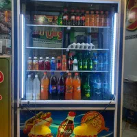 ۲عدد یخچال ایستاده ویترینی و فریزر استیلی