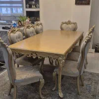 میز غذا خوری سلطنتی ۸نفره در حد نو