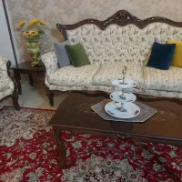 مبل استیل ۹ نفره در حد نو|مبلمان خانگی و میز عسلی|مشهد, تربیت (صدف)|دیوار