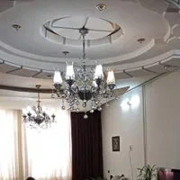 لوستر ۶ شعله برنجی تمیز بدون خط و خش