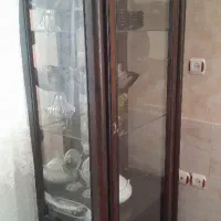 مبل هفت نفره و بوفه چوبی|مبلمان خانگی و میز عسلی|آشخانه, |دیوار