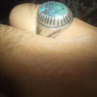 انگشتر نقره با فیروزه اصل