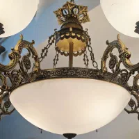 یک جفت لوستر ۸ شاخه ابعاد بزرگ و درخشان (۲عدد)|لوستر و چراغ آویز|تهران, فرمانیه|دیوار