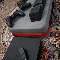 ps4 slim دو دسته اصلی کپی خور خانگی|کنسول، بازی ویدئویی و آنلاین|اردکان, |دیوار
