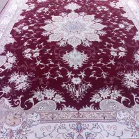 یک جفت فرش زرشکی ۵۰۰ شانه ضخیم