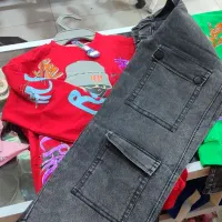 ست بلوز شلوارکتان کارگو ارزانسرای مهراب|کفش و لباس بچه|کرمانشاه, |دیوار