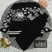 ست بافت طرح پروانه و مروارید