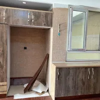 کابینت ام در اف سالم با گاز صفحه ای و سینگ ‌‌،هود|آب‌چکان و نظم‌دهنده ظروف|تهران, مرزداران|دیوار