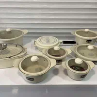 ام جی اس سرویس قابلمه 23 پارچه کره ای دی کرم ماربل|ظروف پخت‌وپز|شیراز, شهرک گلها|دیوار