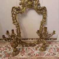 آینه شمعدون برنجی به فروش میرسد