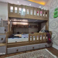 تخت خواب کمجا دوطبقه نوجوان|تخت و سرویس خواب|اصفهان, بهارستان|دیوار